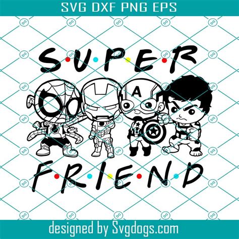 Superhero Friend Svg Superhero Friends Svg Bundle Svg Can Be Used