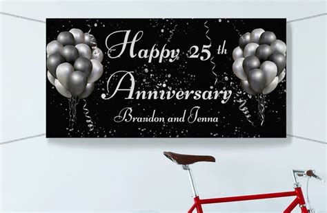25th Anniversary Banner Template Instant Download Template Etsy