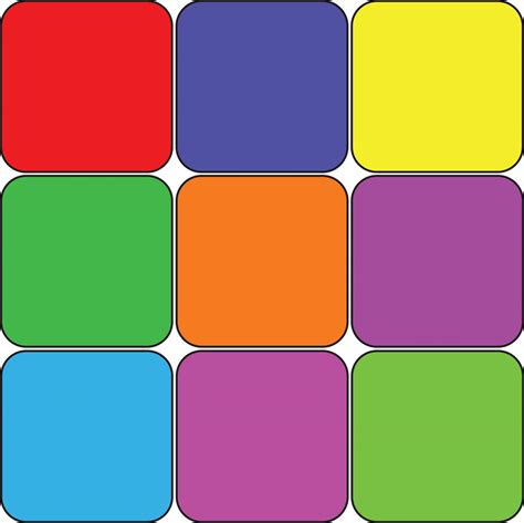 9 Colored Squares Free Stock Photo Public Domain Pictures