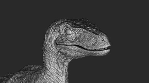 Artstation Velociraptor Jurassic Park 1993