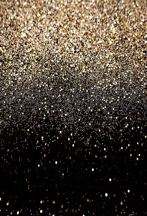 Black And Gold Glitter Backdrop
