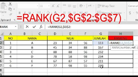 Cara Menentukan Ranking Excel Cara Excel Riset
