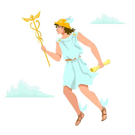 Hermes Mercurio Dios Griego Volador Png Embaucador Mitol Gica R Pido Png Y Vector Para