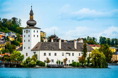 Schloss Ort In Gmunden Austria Jigsaw Puzzle In Castles Puzzles On