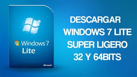Soluciones En Informática Windows 7 Lite 32 Y 64 Bits