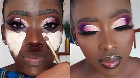How To Do A Full Face Makeup On Dark Skin Dramatic Transformation