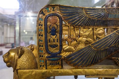 Golden Throne Of Tutankhamun Egypt Museum