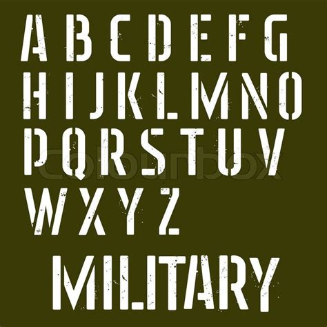 Us Army Font Stencil Free Svg Script And Handwritten