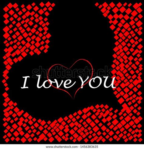 Love Youromantic Scene Big Heart Made Stock Vector Royalty Free 1456383635 Shutterstock