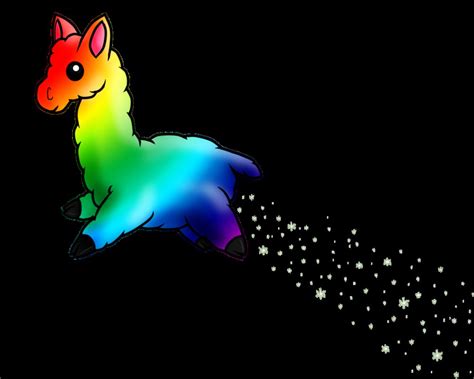 Rainbow Llama Wallpaper