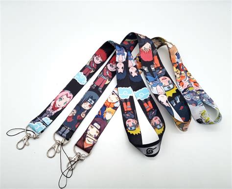 Buy Hot Sale 10 Pcs Popular Japanese Anime Naruto Lanyard Key Chains Neck