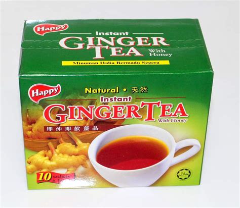 Happy Instant Ginger Tea With Honey 10 Sachets Gs International