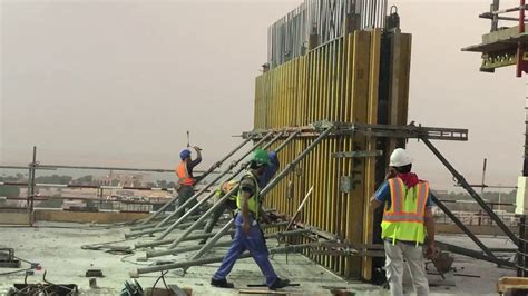 Shear Wall And Columns Reinforcement And Formwork Youtube