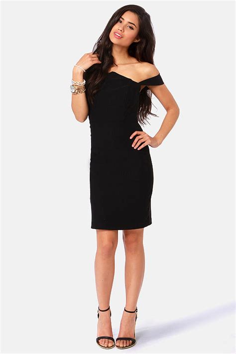 Sexy Black Dress Off The Shoulder Dress Bodycon Dress 39 00