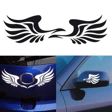 decals and stickers parts and accessories car rearview mirror accessories logo angel wings auto