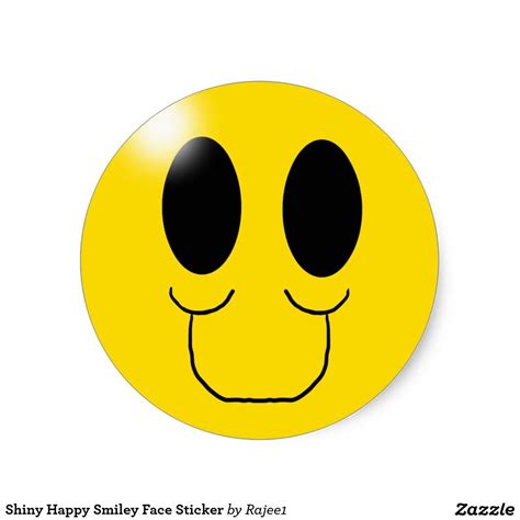Shiny Happy Smiley Face Sticker Happy Smiley Face Face Stickers