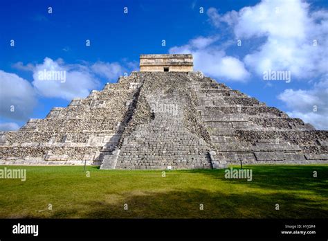 Famous Mayan Pyramid In Chichen Itza Archeological Site One Of New