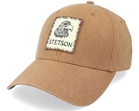 Baseball Cap Vintage Wax Brown Adjustable Stetson Keps