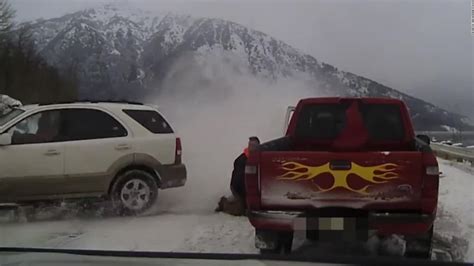 Dashcam Captures Car Losing Control On Snowy Road In Alaska Cnn Video