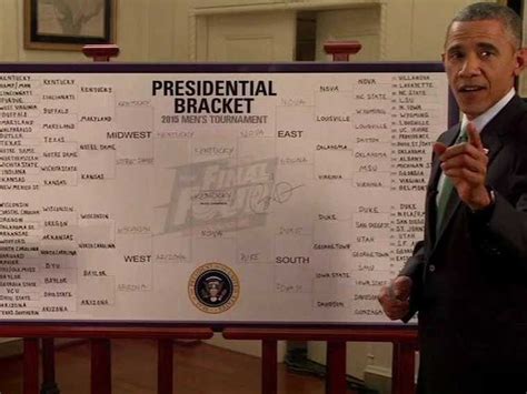 Heres Barack Obamas Ncaa Basketball Tournament Bracket