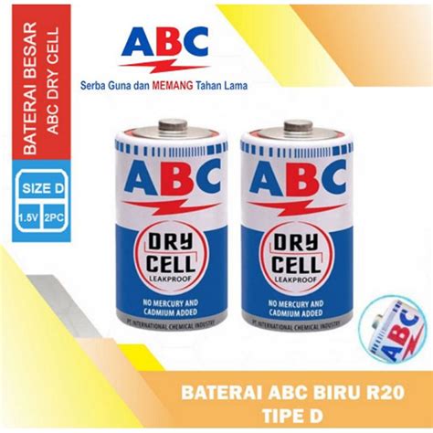 Jual Baterai Bateray Batere Abc Biru Besar Type R Isi Pcs Shopee