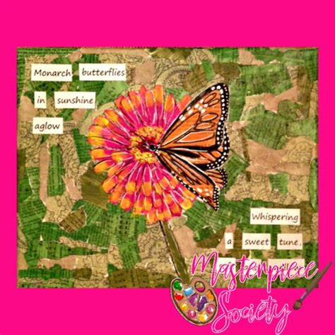 Monarch Butterfly Collage By Masterpiece Society Tpt