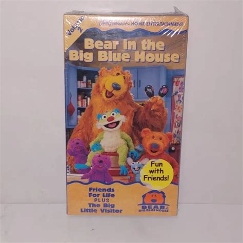 Bear In The Big Blue House Volume 2 Vhs Vcr Video Tape Sealed Jim