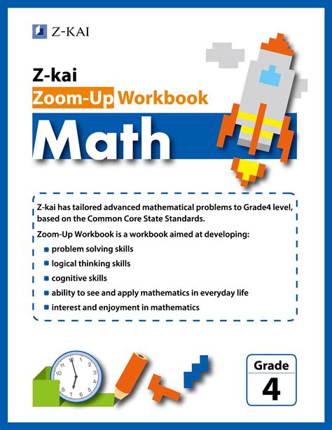 Z Kai Zoom Up Workbook Math Grade 4 Best Educational Tools Nappa Awards