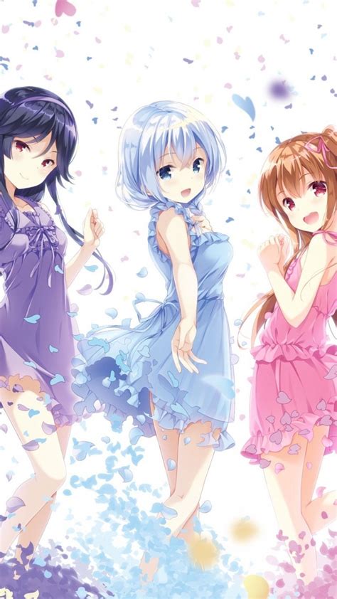 Download 720x1280 Anime Girls Moe Light Dress White