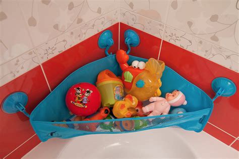 Bath Toy Storage 4 Strong Suction Cups Baby Toys Holder Net In