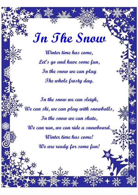Winter Song About Merry Frosty Days Winter Songs Snow Quotes Poem