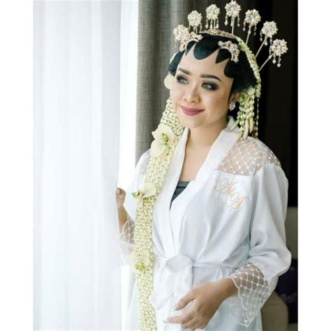 Jual Olivia Robe Kimono Bride Makeup Pengantin Free Bordir Bahan