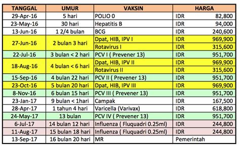 Pneumococcal vaccines are vaccines against the bacterium streptococcus pneumoniae. BERAPA SIH BIAYA IMUNISASI? - On The Way To Jannah