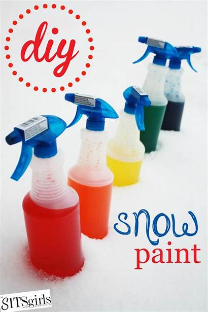 Snow Paint Diy Winter Painting Spray Fun