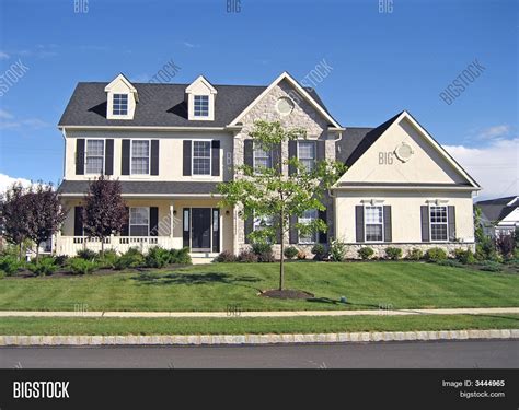 Upscale Suburban Home Image And Photo Free Trial Bigstock