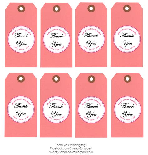 Design thank you cards for free in minutes. Sweetly Scrapped: Breast Cancer Awareness {free} printables