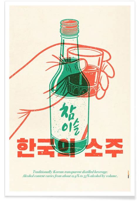 Korean Soju Poster Juniqe