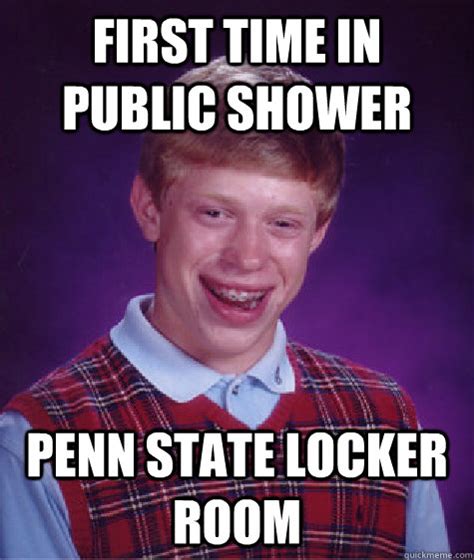 First Time In Public Shower Penn State Locker Room Misc Quickmeme