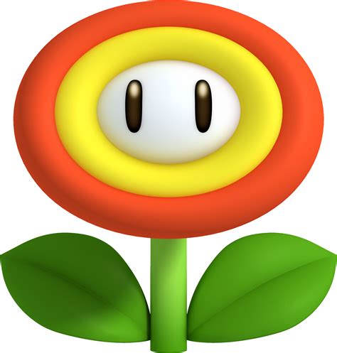 Mario Clipart Flower Power Mario Fire Flower Png Download Full