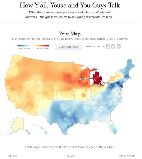 Fun Dialect Quizmap From New York Times — Washtenaw Area