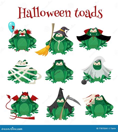Halloween Frogs Vector Illustration 21723994