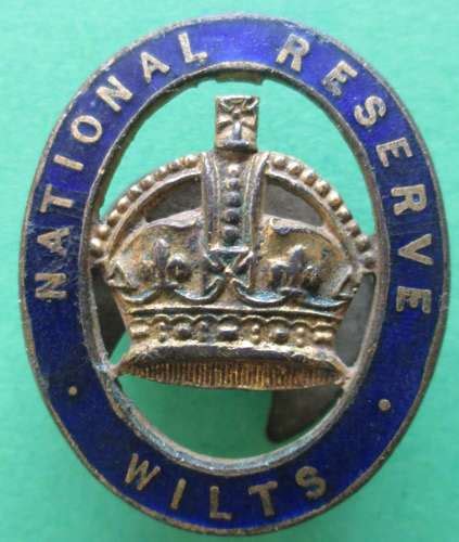 Wiltshire National Reserve Lapel Badge