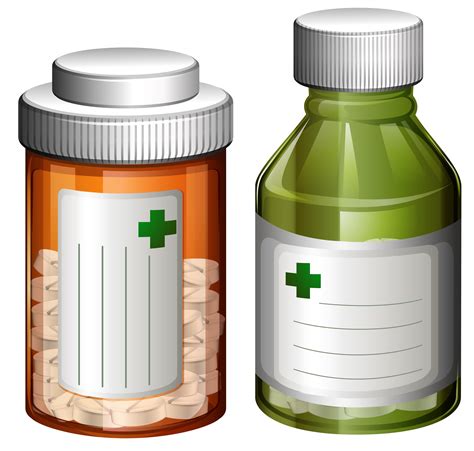 Medicine Bottle Vector Art Icons And Graphics For Free Download
