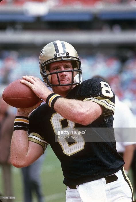 Quarterback Archie Manning Of The New Orleans Saints Warms Up Prior