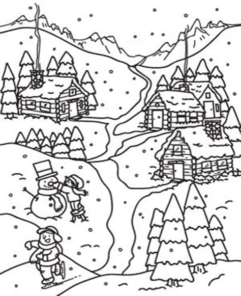 Free And Easy To Print Winter Coloring Pages Tulamama