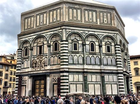 The Colorful Baptistery Of Saint John In Florence Italy