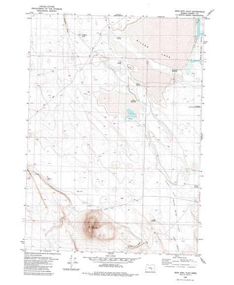 Iron Mountain Flat topographic map 1:24,000 scale, Oregon