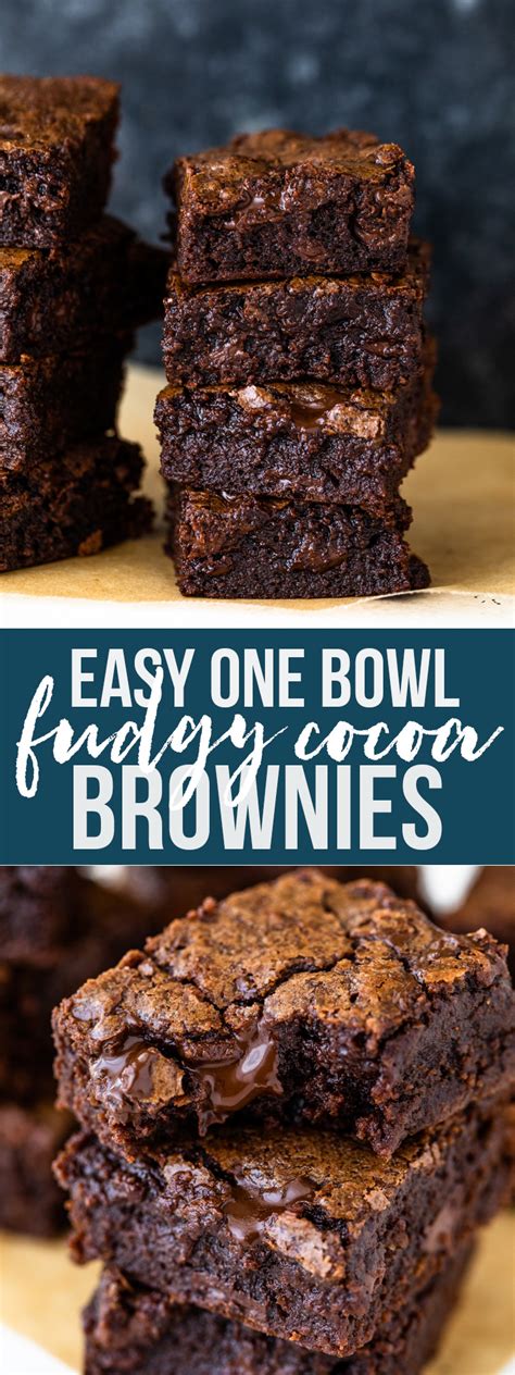 2 teaspoons pure vanilla extract. Easy One Bowl Fudgy Cocoa Brownies | Gimme Delicious ...