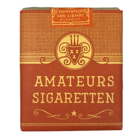 Original Wwii Dutch Cigarette Package Amateurs Sigaretten Oorlogsspullen Nl Militaria Shop