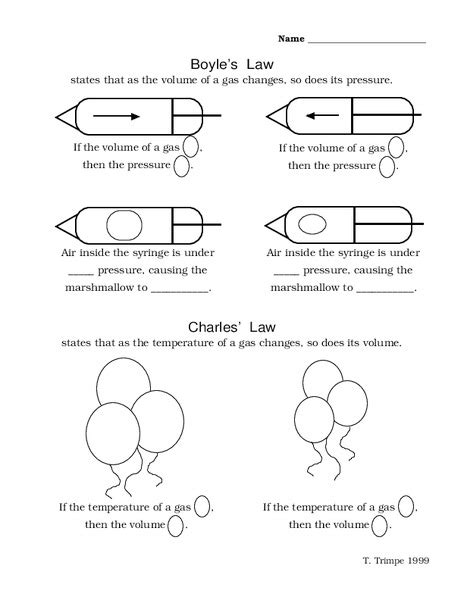 Boyle's law worksheet